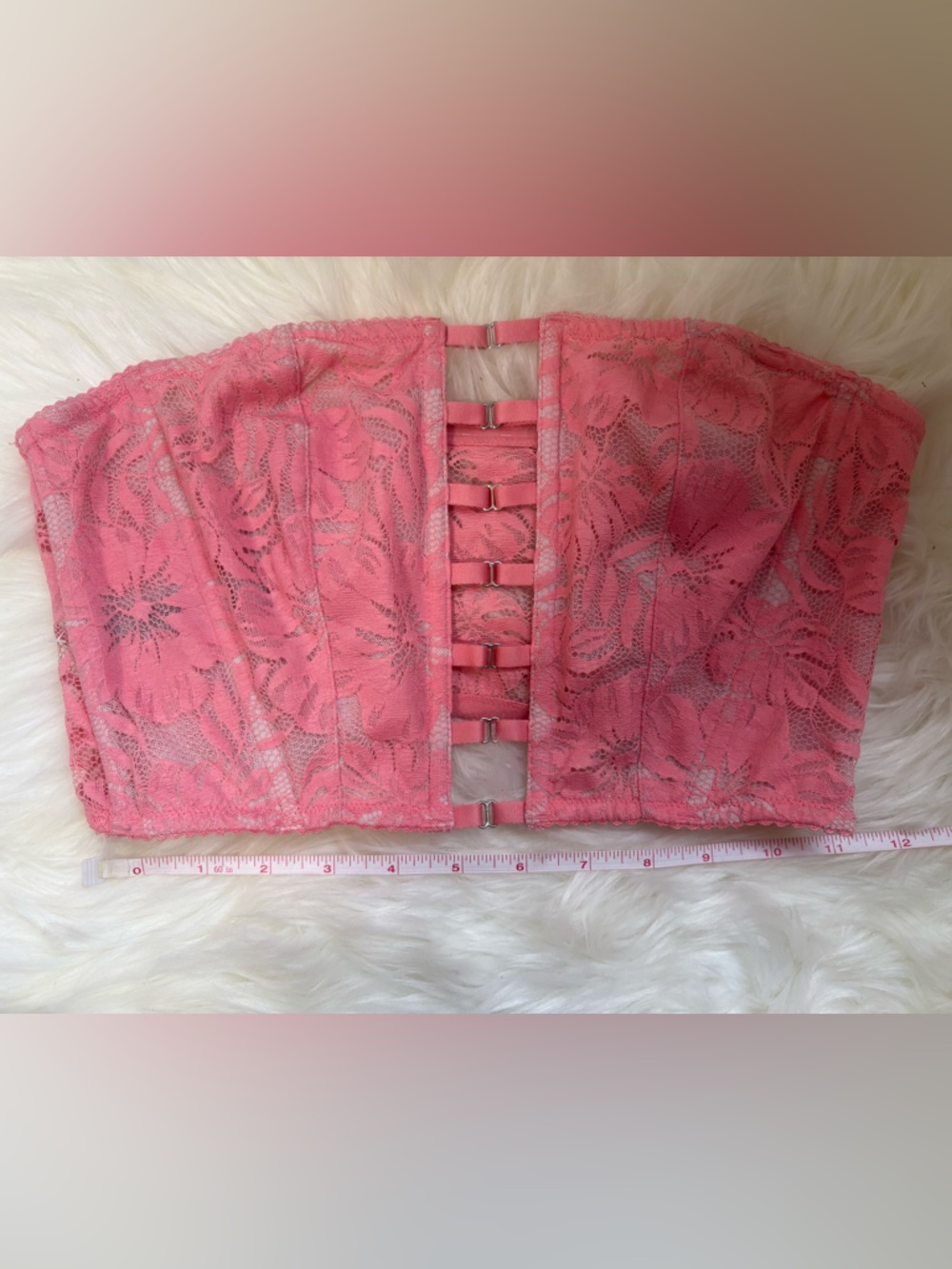 Victoria's Secret Pink Lace Longline Bralette